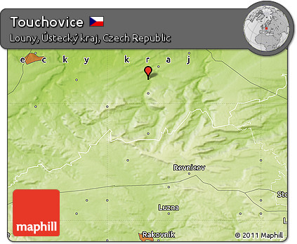 Physical Map of Touchovice