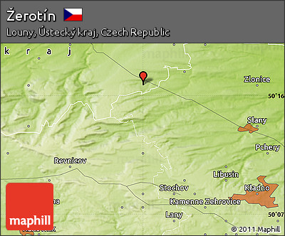 Physical Map of Žerotín