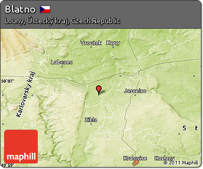 Physical Map of Blatno