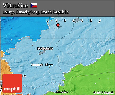 Political Map of Větrušice