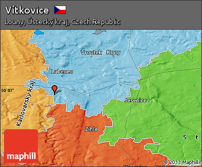 Political Map of Vítkovice