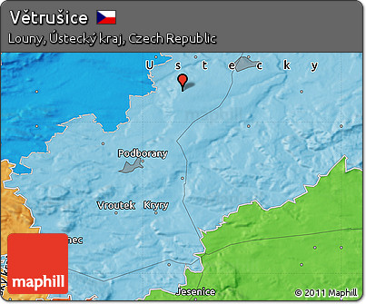 Political Map of Větrušice