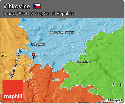 Political Map of Vítkovice