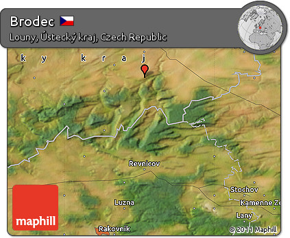 Satellite Map of Brodec