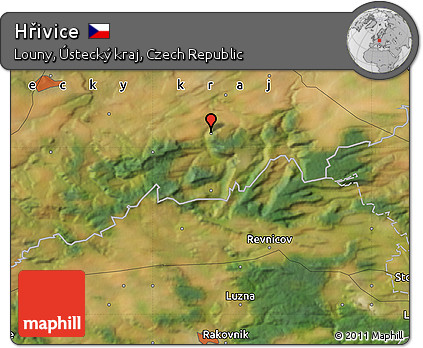Satellite Map of Hřivice