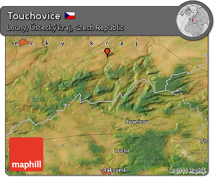 Satellite Map of Touchovice