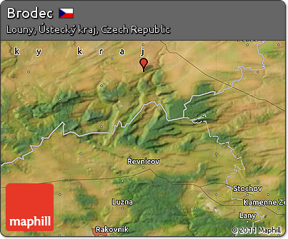 Satellite Map of Brodec