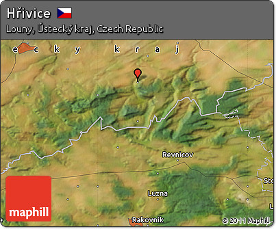 Satellite Map of Hřivice