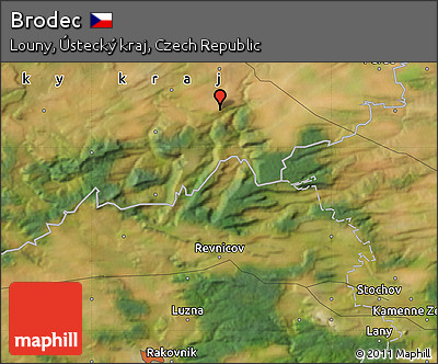 Satellite Map of Brodec