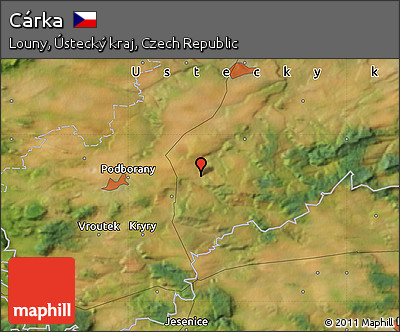Satellite Map of Cárka