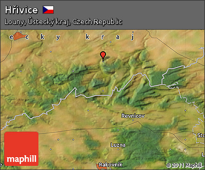 Satellite Map of Hřivice