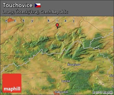 Satellite Map of Touchovice