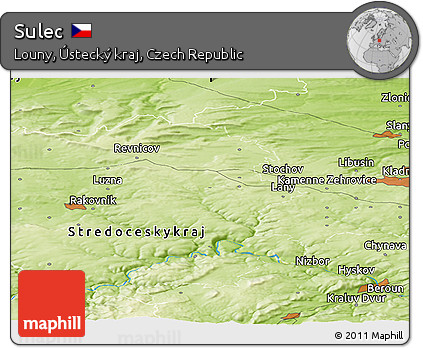 Physical Panoramic Map of Sulec