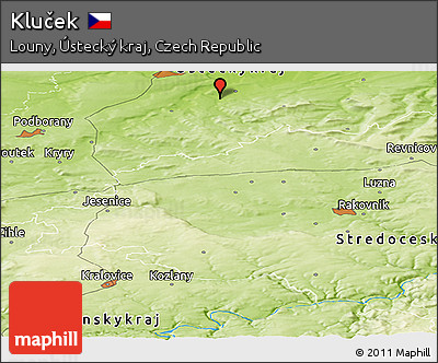 Physical Panoramic Map of Kluček