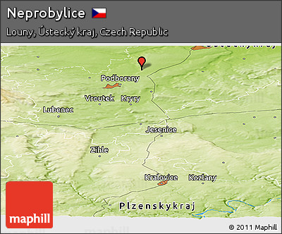 Physical Panoramic Map of Neprobylice