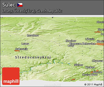 Physical Panoramic Map of Sulec