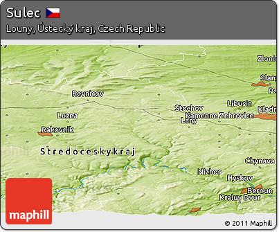 Physical Panoramic Map of Sulec