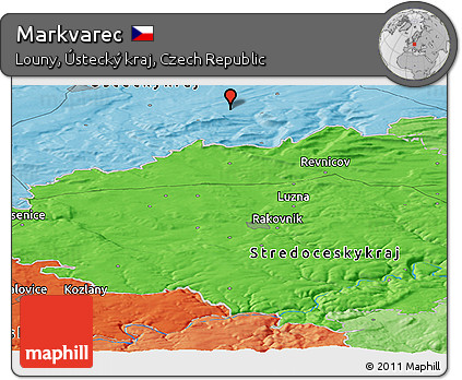Political Panoramic Map of Markvarec