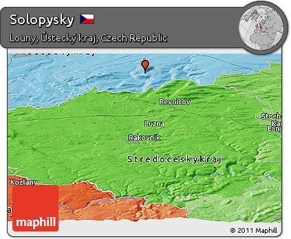 Political Panoramic Map of Solopysky