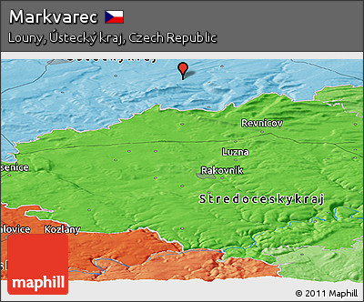 Political Panoramic Map of Markvarec