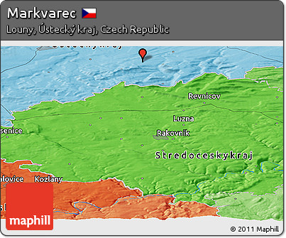 Political Panoramic Map of Markvarec