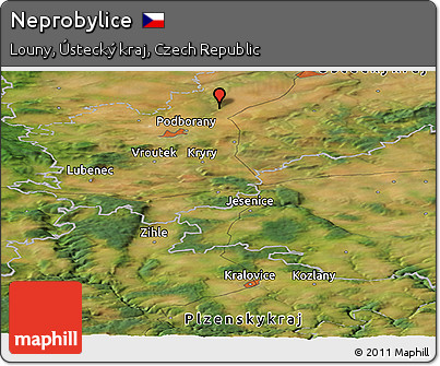 Satellite Panoramic Map of Neprobylice