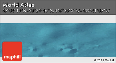Satellite Panoramic Map of the Area around 50° 7' 47" N, 140° 10' 30" W