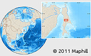Shaded Relief Location Map of Langeri