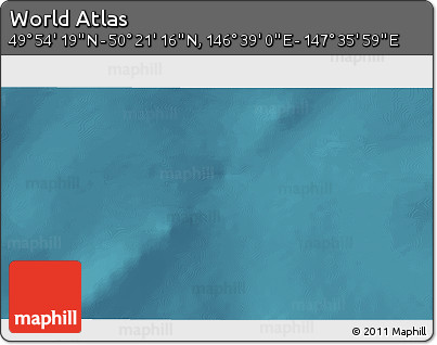 Satellite 3D Map of the Area around 50° 7' 47" N, 147° 7' 30" E