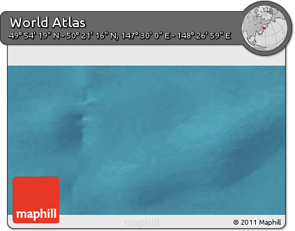 Satellite 3D Map of the Area around 50° 7' 47" N, 147° 58' 29" E