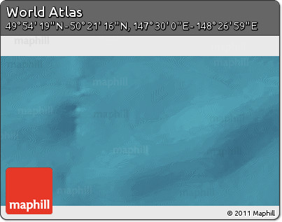 Satellite 3D Map of the Area around 50° 7' 47" N, 147° 58' 29" E