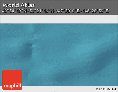 Satellite 3D Map of the Area around 50° 7' 47" N, 147° 58' 29" E