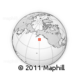 Outline Map of the Area around 50° 7' 47" N, 149° 31' 30" W, rectangular outline