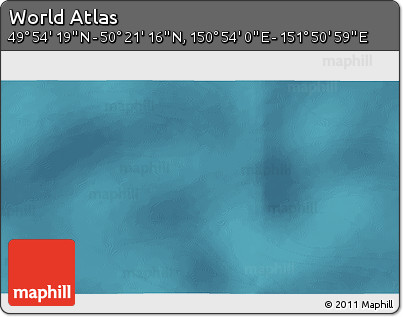 Satellite 3D Map of the Area around 50° 7' 47" N, 151° 22' 30" E