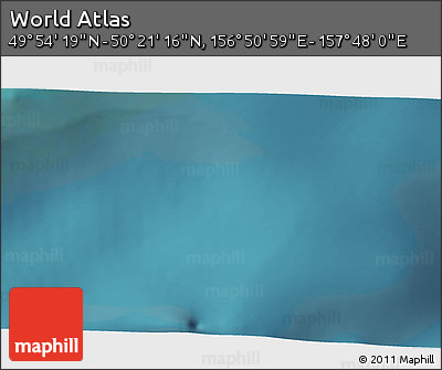 Satellite 3D Map of the Area around 50° 7' 47" N, 157° 19' 29" E