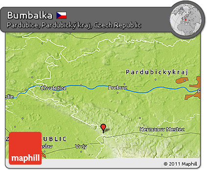 Physical 3D Map of Bumbalka