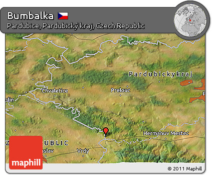 Satellite 3D Map of Bumbalka