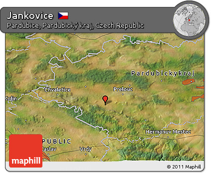 Satellite 3D Map of Jankovice