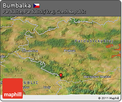 Satellite 3D Map of Bumbalka