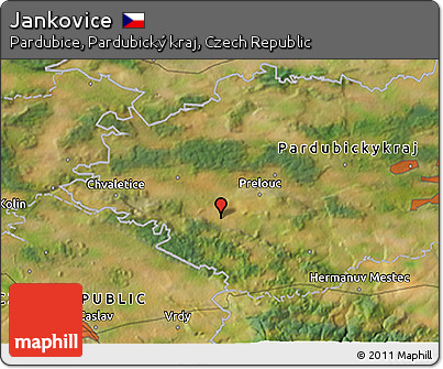 Satellite 3D Map of Jankovice