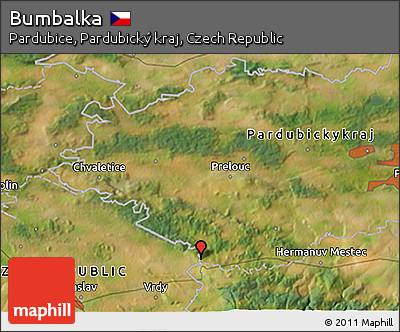 Satellite 3D Map of Bumbalka
