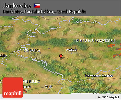 Satellite 3D Map of Jankovice