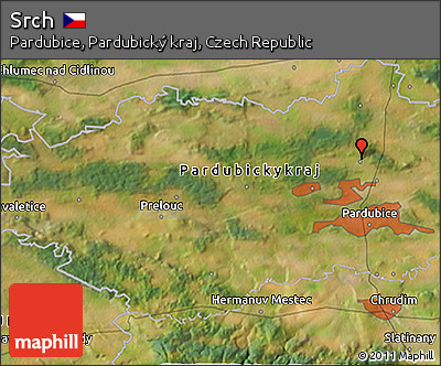 Satellite 3D Map of Srch