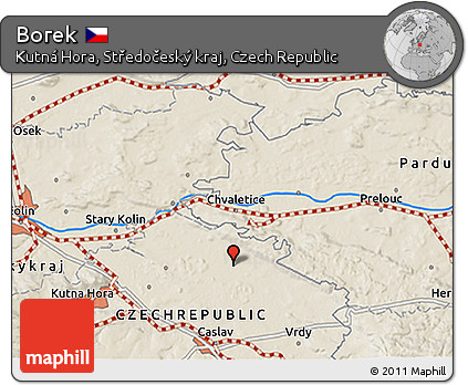 Shaded Relief 3D Map of Borek