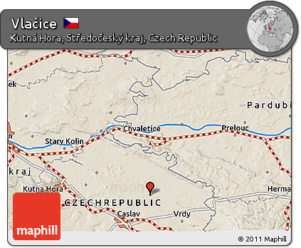 Shaded Relief 3D Map of Vlačice
