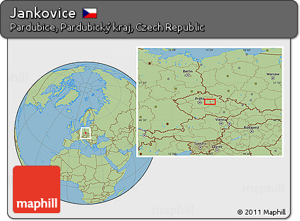 Savanna Style Location Map of Jankovice