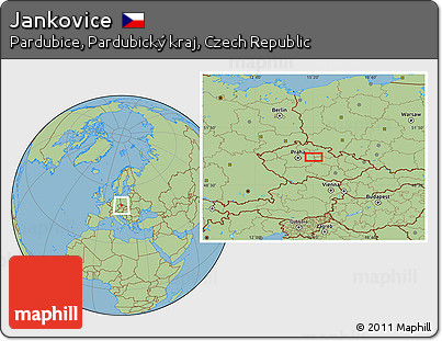 Savanna Style Location Map of Jankovice