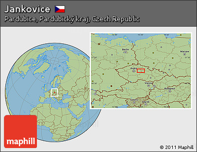 Savanna Style Location Map of Jankovice