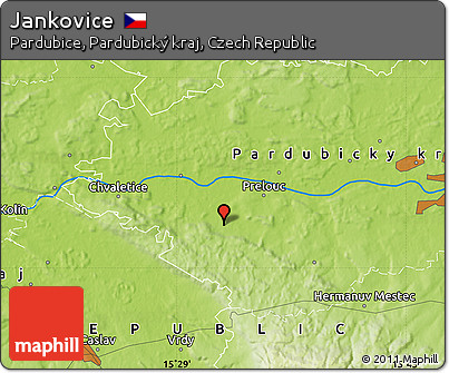Physical Map of Jankovice