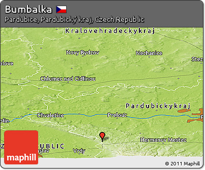 Physical Panoramic Map of Bumbalka